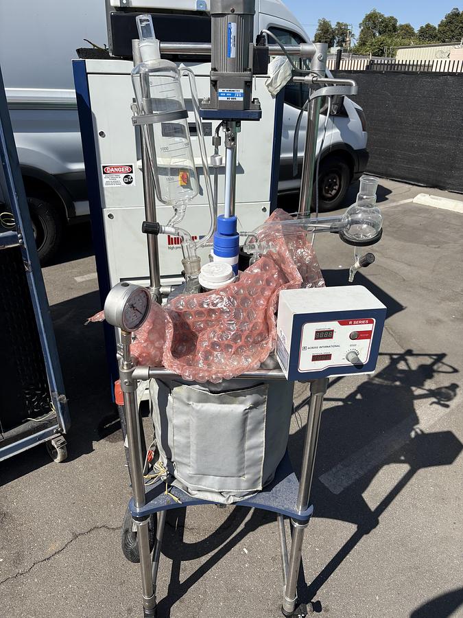 Used Across International R20 Jacketed Glass Reactor