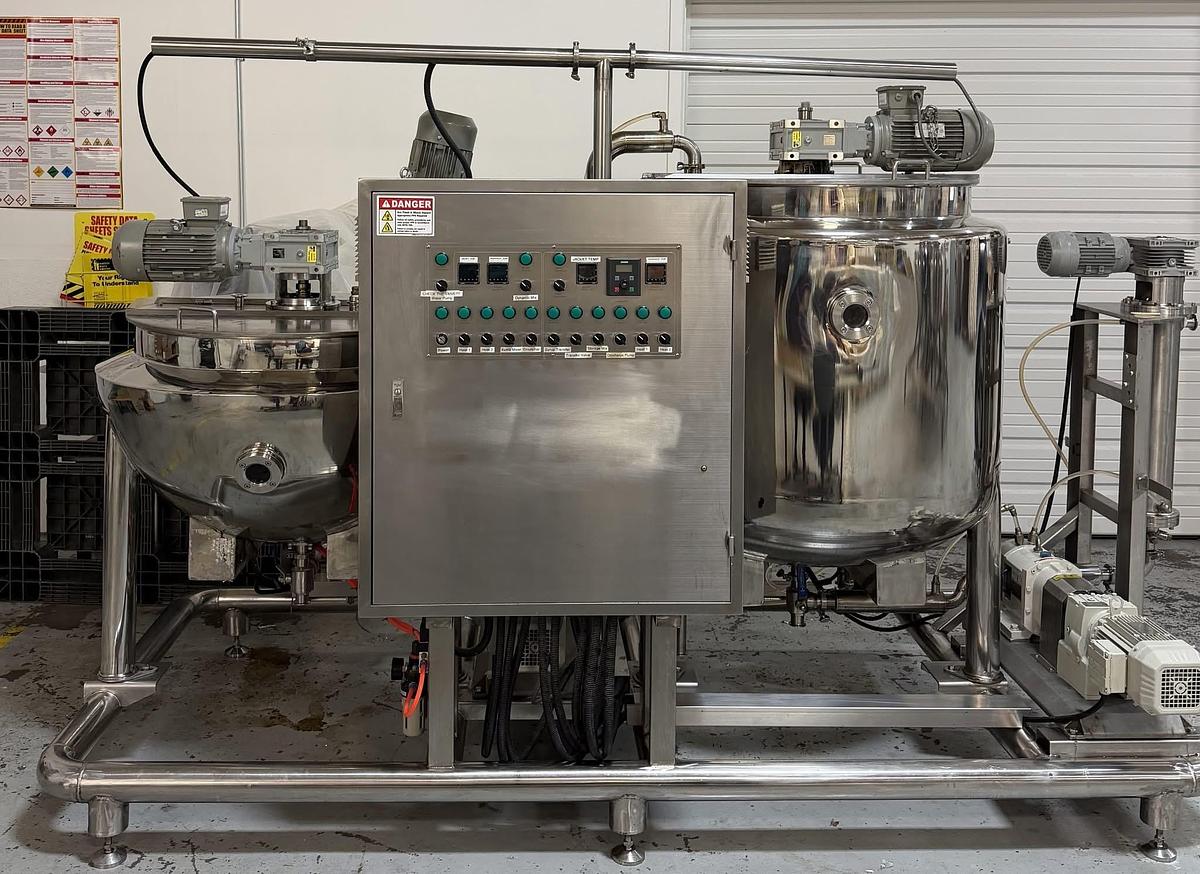 Used (2) 400 L Gummy Cooking Kettles