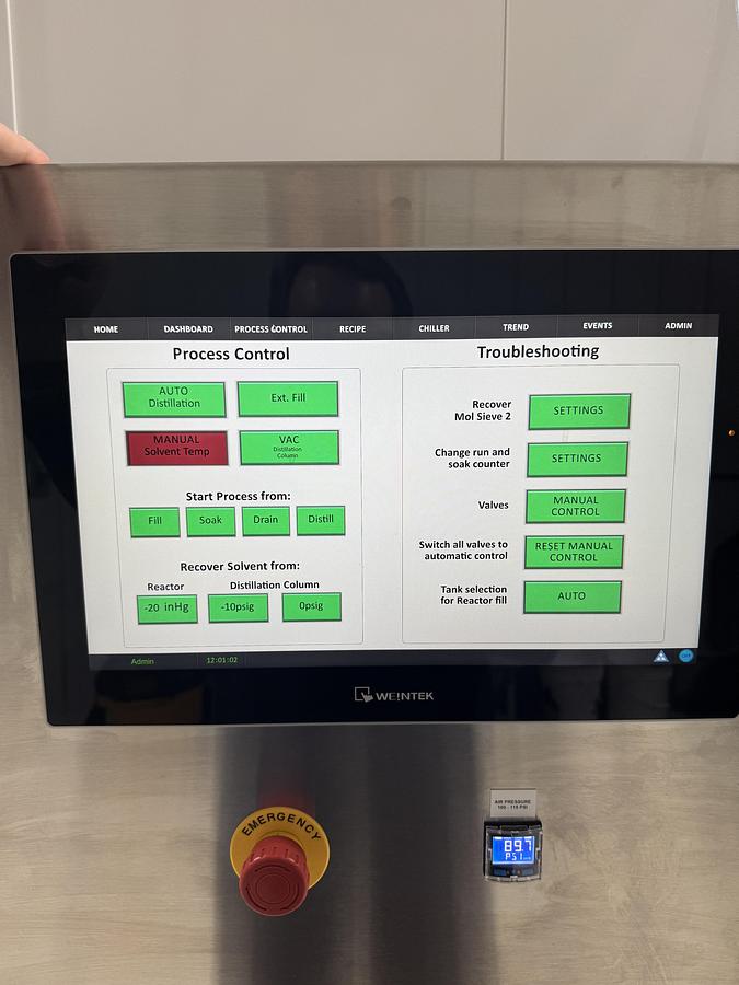 Used Luna IO Hydrocarbon Extractor (Turnkey) with Chillers, Boiler, Pumps and More...