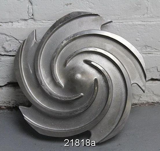 Used Goulds 3196 Impeller, 9.5", 5-Vane, Casting No.: 56381 (For 1x2x10 Pump) #21818