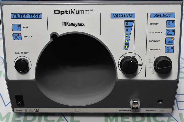 Used VALLEYLAB OPTIMMUMM SMOKE EVACUATOR - NO FILTER