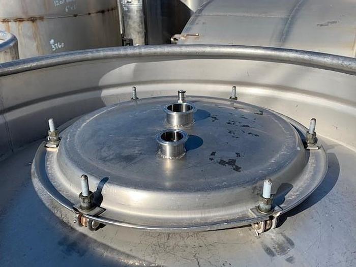 Used 211 Gallon Round Stainless Steel Tote Tanks