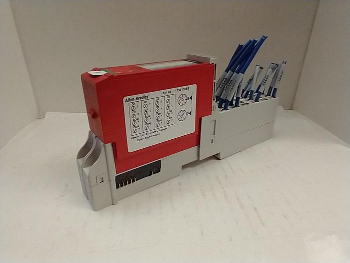 Used Allen-Bradley 1734-0B8S PLC safety relay GH#A37