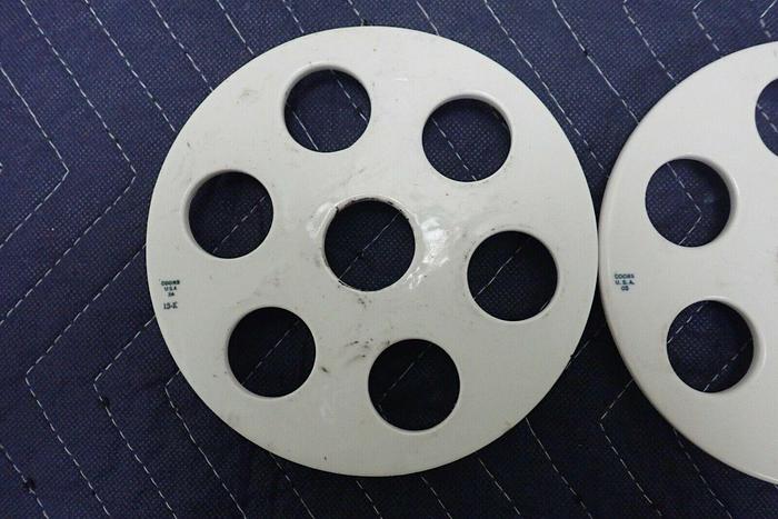 Used Lot of 3 Coors 6" Vacuum Desiccator Ceramic Porcelain Plates with Feet