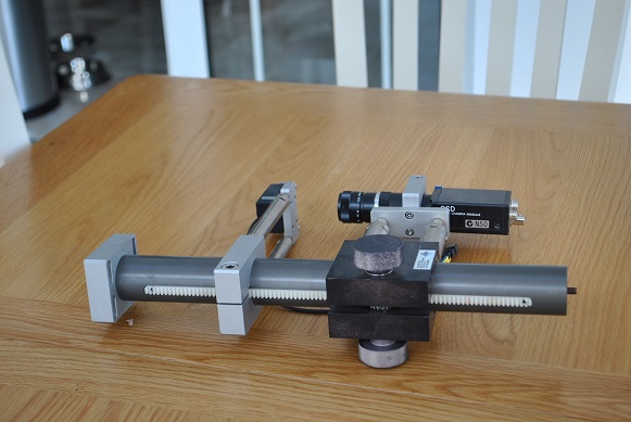 Used Aerotech rack and pinion system with CCD Camera and lens