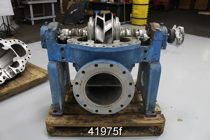 Used Goulds 3415 14x16x18 Split Case Pump, CF8M Casing, 6-Vane SS 17.1875 Impeller #41975