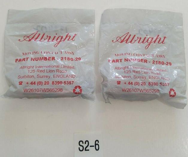*NEW IN BAGS* LOT OF 2 Albright 2180-29 Moving Contact Assembly + Fast Shipping
