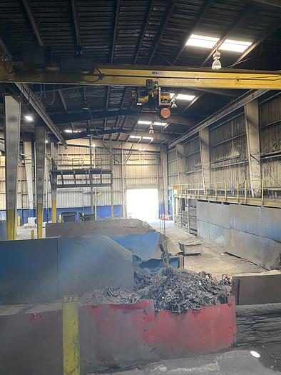 Used SCRAP FEED SYSTEM MAGNET-PREHEATER-CHARGE CONVEYOR.