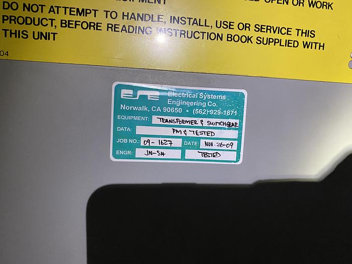 Used WESTINGHOUSE TRANSFORMER