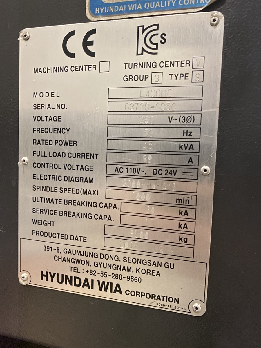 Used 2015 Hyundai WIA L400MC