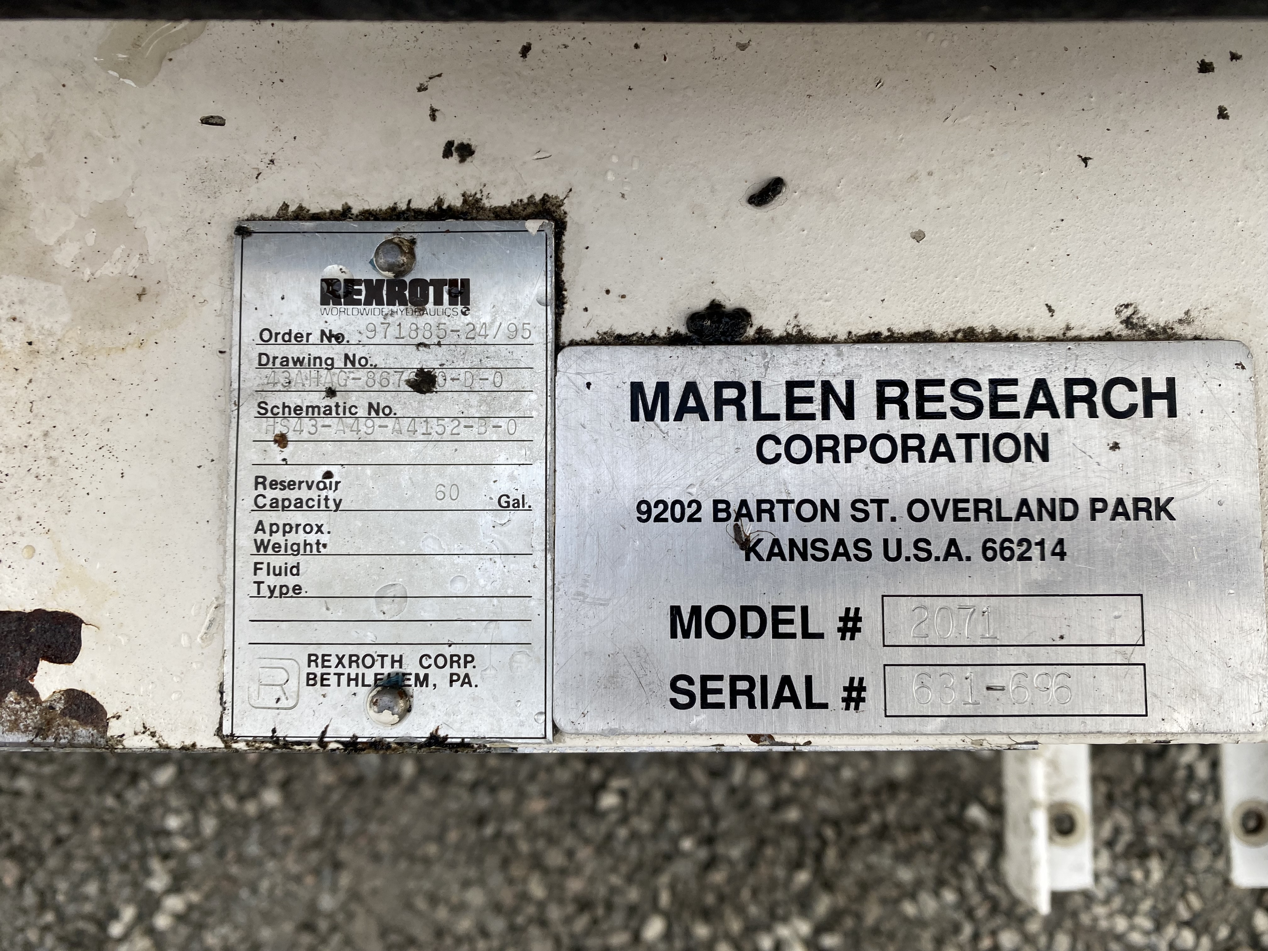 Begagnad Rexroth 2071 - 60gallons/227liter