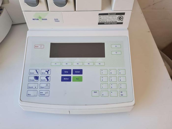 Used Mettler Toledo DL 53 Titrator with Rondo Sample Changer