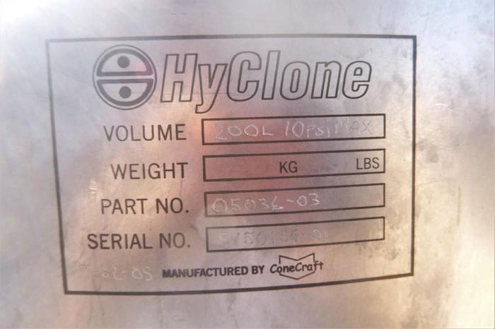 Used Tank, 52.8 Gallon, S/st, 22" X 38", 10 PSI, DT/DB #S743758