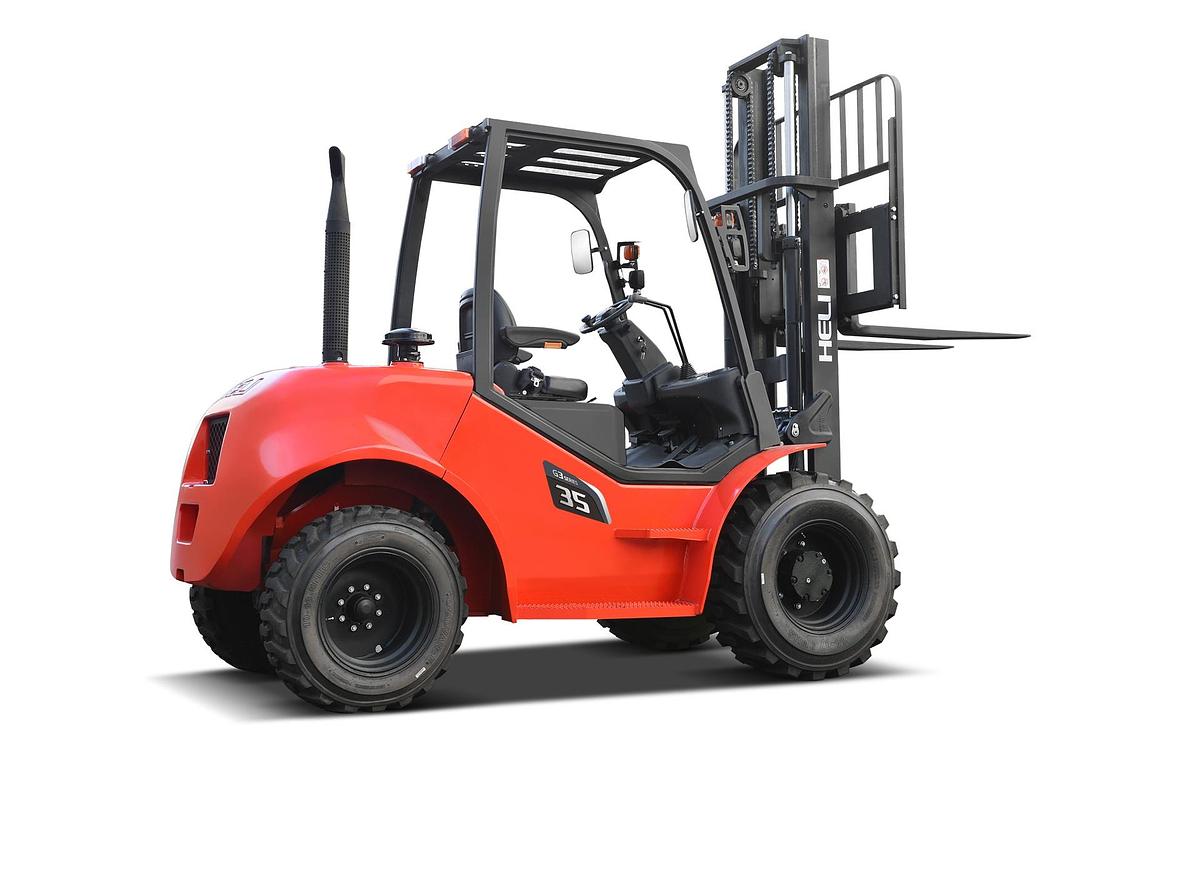 New HELI 4x4 Rough Terrain Forklifts 4000 lb – 15,500 lb