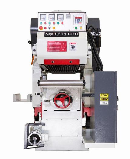 Northtech NT 400EL Heavy Duty Chain Drive Double Surface Planer (w/ Helical Cutter Heads)