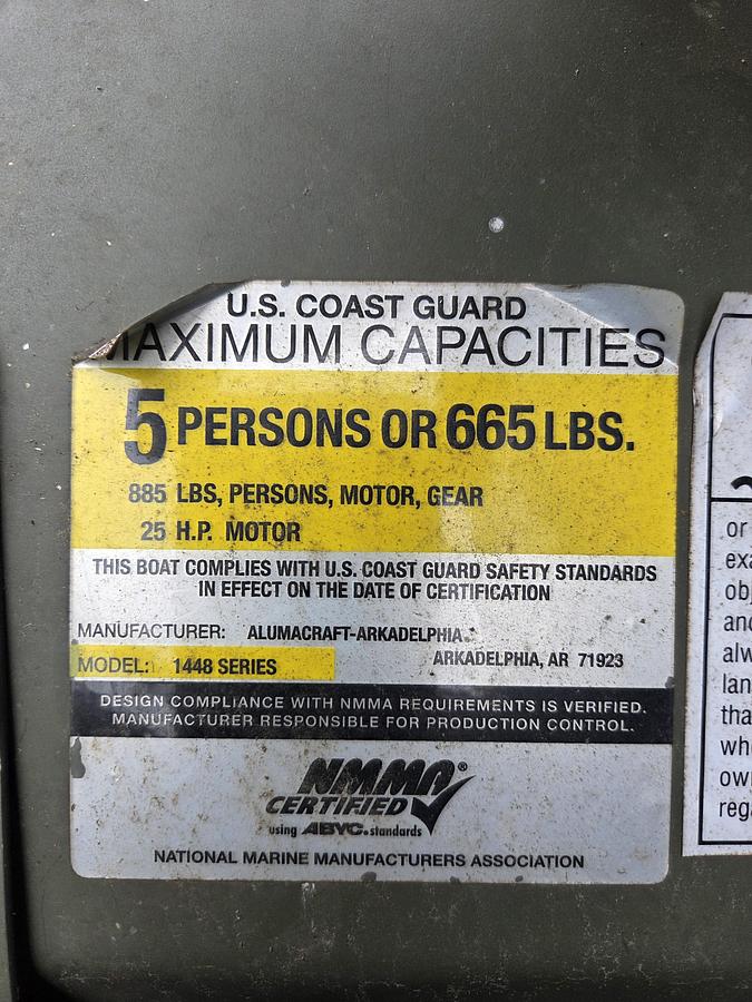 Used 2006 Alumacraft 1448