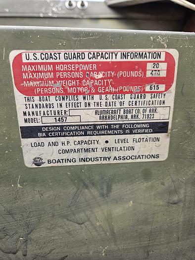 Used 1979 Alumacraft 1457