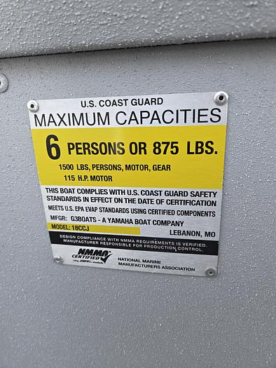 2025 G3 18CCJ DLX Sea Dek