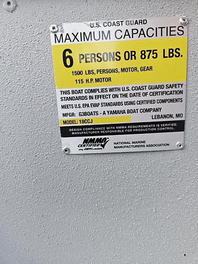 2025 G3 18CCJ DLX Sea Dek