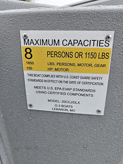 2024 G3 20CCJ DLX Sea Dek