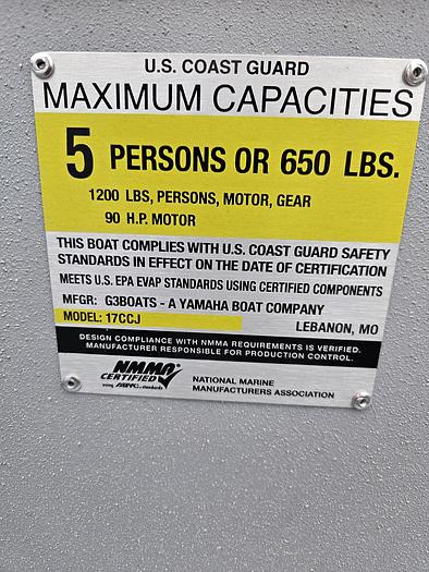 2025 G3 17CCJ DLX Sea Dek