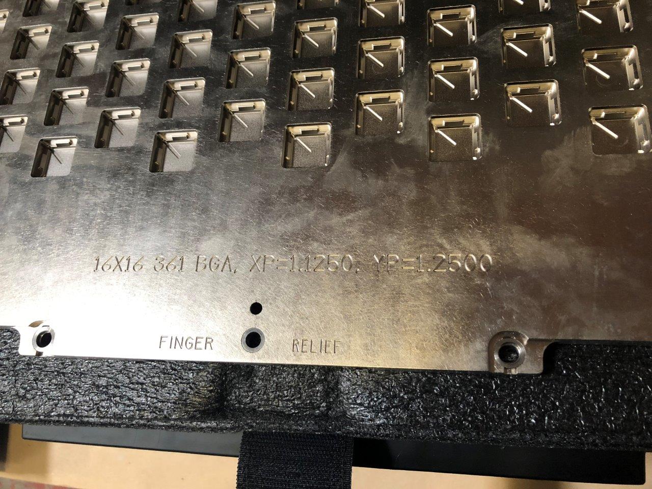 Used Delta Edge DE8000 S-FPB 361 CSBGA 16x16x1.40 Test Handler Kit