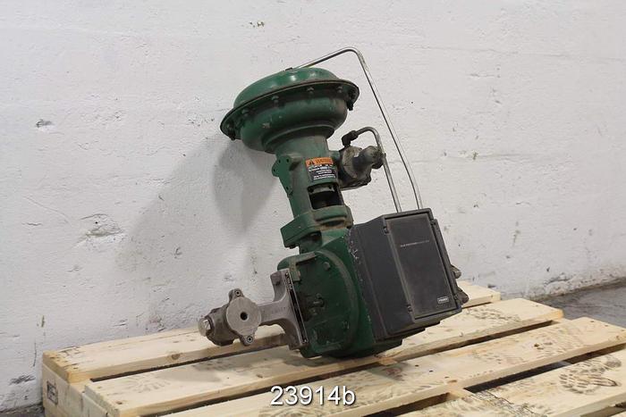 Used Fisher 1" V100 Control Valve, Stainless Steel Body #23914
