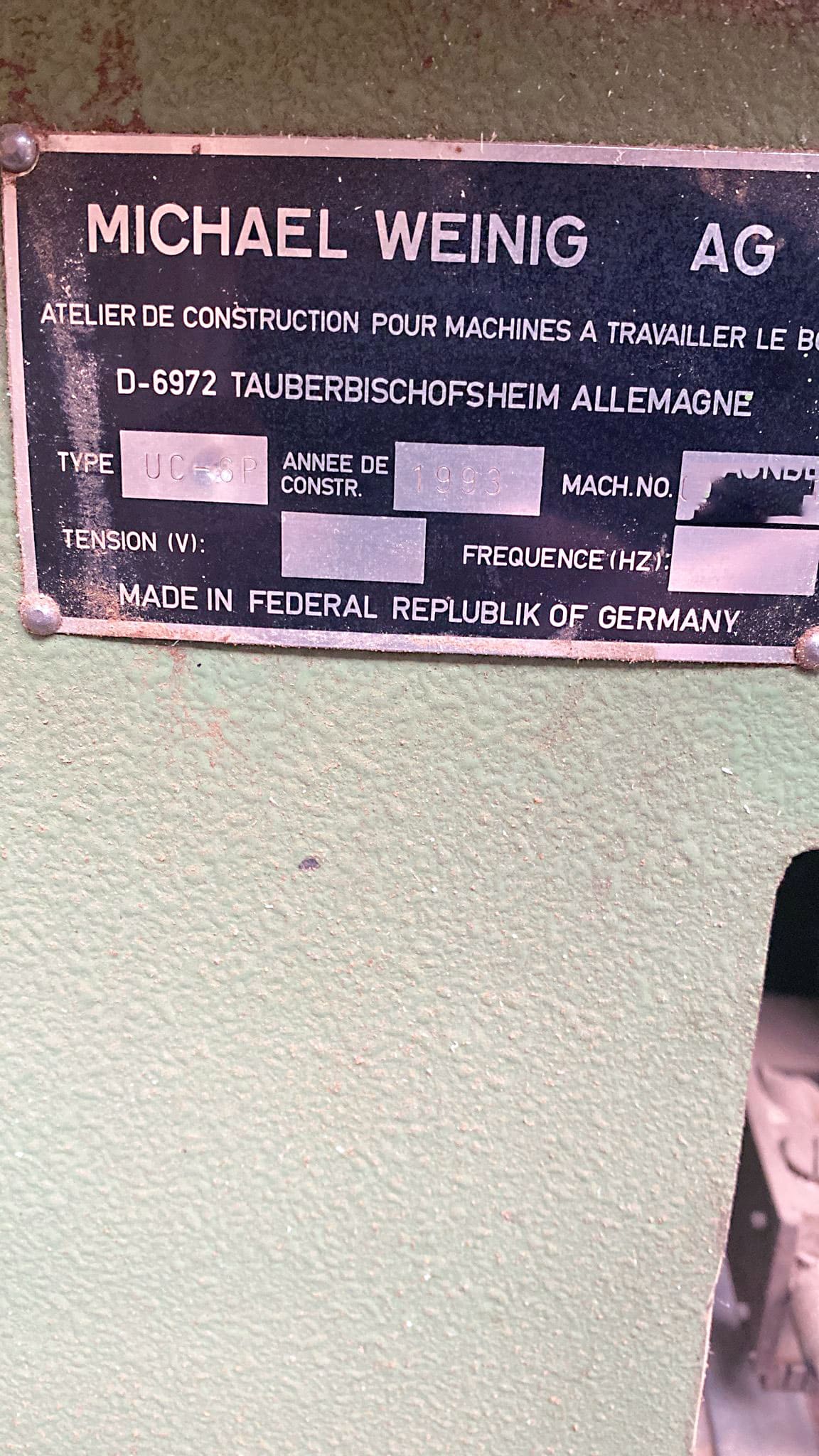 Used Weinig Unicontrol 6 - Four side planers - 1993