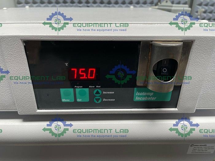 Used Fisher Scientific Isotemp 650D Incubator Oven 30°C-75°C 5.0 Cu. Ft 120V
