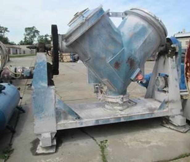 Used 30 CU. FT. PATTERSON KELLEY (P-K) TWIN SHELL BLENDER – S/S  (#8833)- LIQUID/SOLIDS BAR