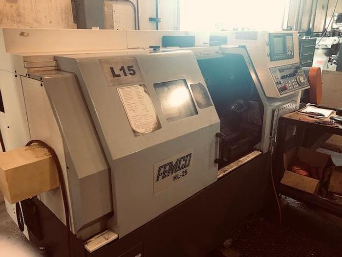 Used 2008 FEMCO HL-25 CNC Lathe with Fanuc 0iT-C Controls