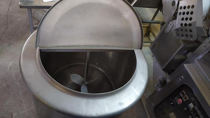 Used Kocioł z mieszadłem i pokrywą - wykonanie nierdzewne, pojemność 162 l