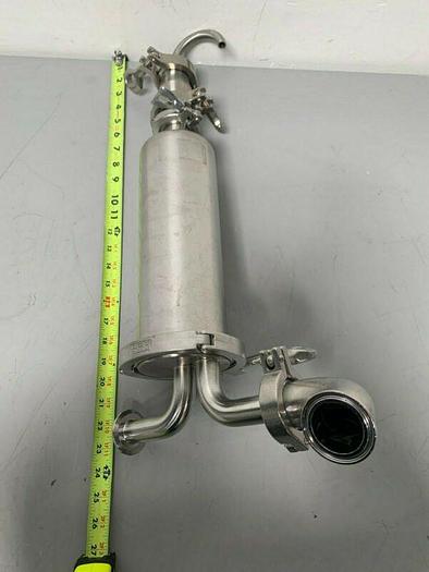 Used Gelman Sciences 960821 Stainless Steel 4.5" x 12" Filter Housing 125/250 PSIG