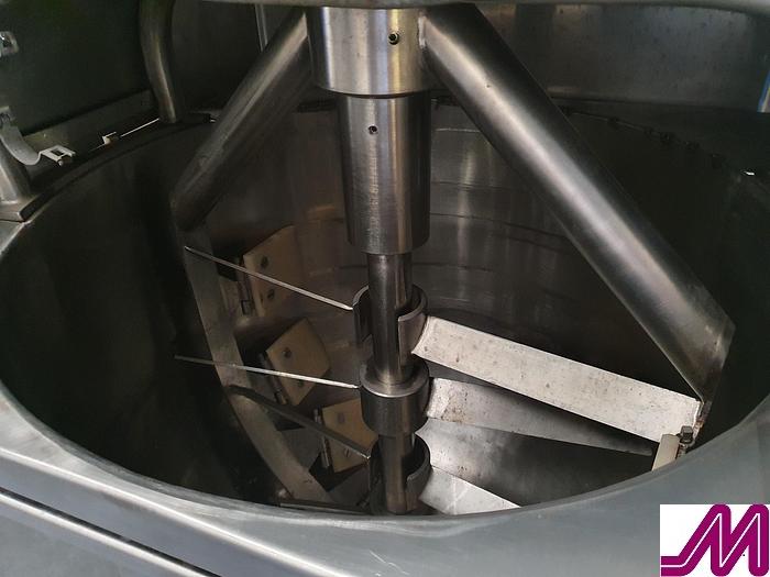 Used APV 60 Gallon Jacketed Hemispherical Pan with Contra Rotating Agitator
