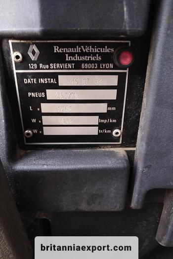 Used 1991 RENAULT Midliner M140.13 6 cylinder 13 ton curtainsider