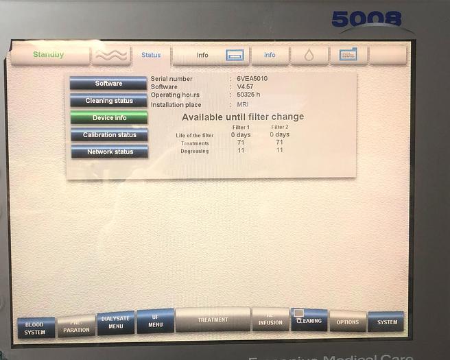 Gebraucht Fresenius Medical care 5008 Dialysegerät V4.57