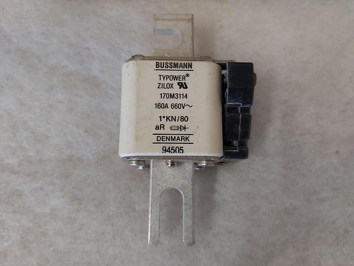 1 Stück NH Sicherungseinsatz, 160A, 1*KN/80, 660V, Bussmann,  neuwertig