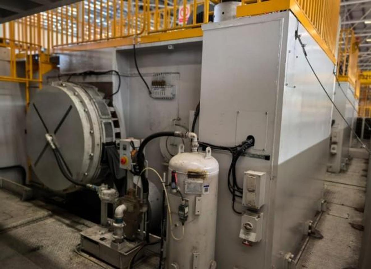 Used Hitachi Zosen Fukui 4-Press Mechanical Single Action Line
