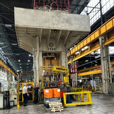 Used Dees 2500 ton 4-Post Triple Action Hydraulic Press