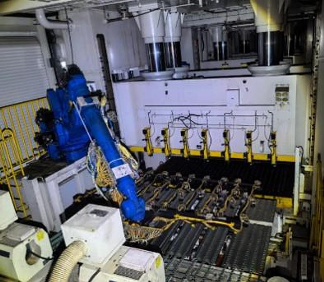 Used Hitachi Zosen Fukui 4-Press Mechanical Single Action Line