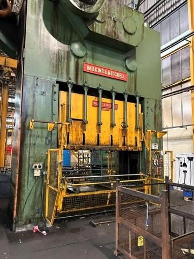 Used Wilkins & Mitchell 450 ton Single Action 4-Point Mechanical Press