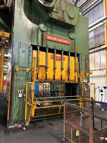 Used Wilkins & Mitchell 450 ton Single Action 4-Point Mechanical Press