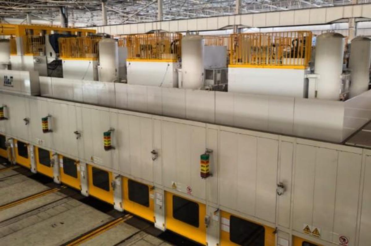 Used Hitachi Zosen Fukui 4-Press Mechanical Single Action Line