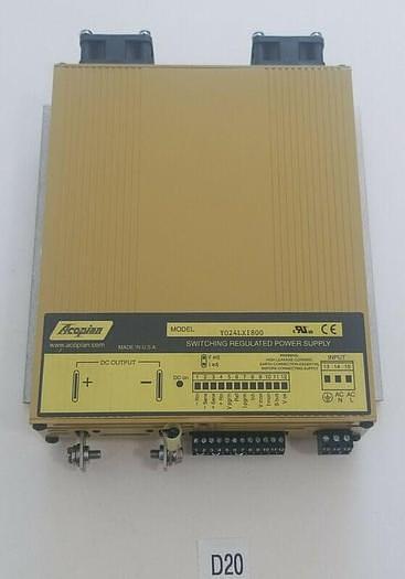 Used *PREOWNED* Acopian Power Supply Y024LX1800 18AMP Input 90-350V Output 0-24V
