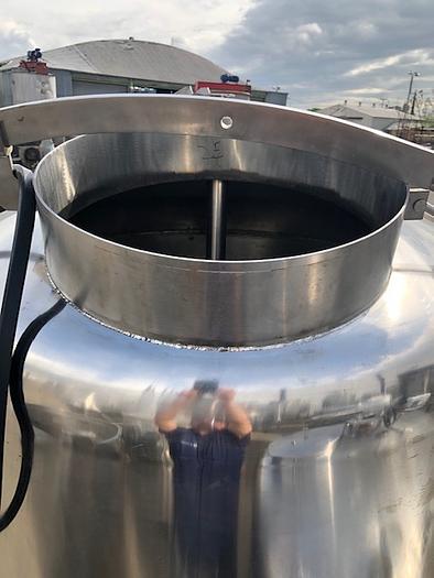 Used 200 Gallon Vertical Stainless Steel Tank