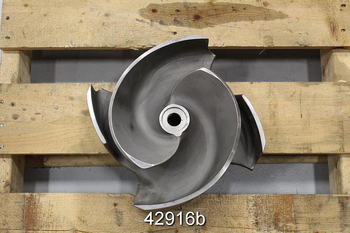 Used Goulds 3175 6x8x14 2/4-Vane 12.5" Diameter CD4 Impeller #42916