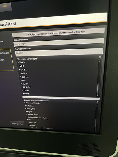 Gebraucht Philips Affiniti 50G Ultraschallgerät mit Sony Drucker