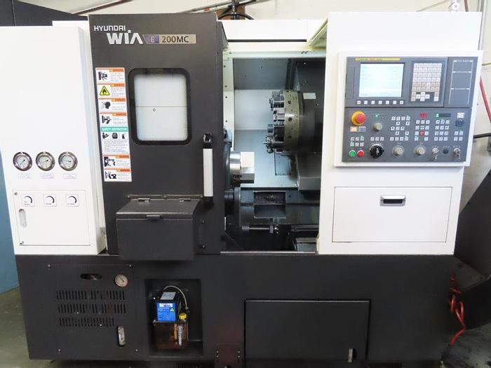 Used 2018 HYUNDAI WIA E200MC CNC Turning Center With Live Tooling ***Low Hours***