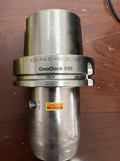 Used USED-SANDVIK 930-HA10-HD-25-106 COROCHUCK 930 HYDRAULIC TOOL HOLDER SIZE 25MM W/COLLET