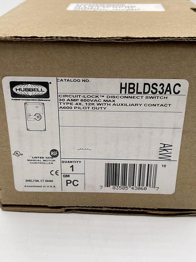 Hubbell HBLDS3AC